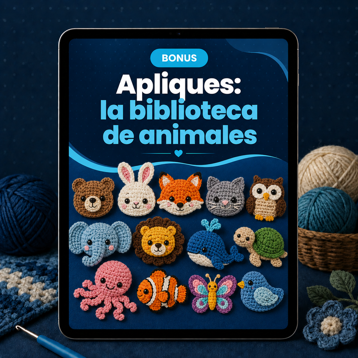 CREÁ INFINITOS DISEÑOS CON LA BIBLIOTECA DE APLIQUES DE ANIMALES